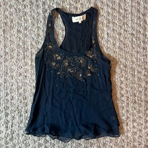 Abercrombie & Fitch Navy Blue Tank Top